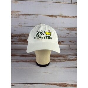 2001 Masters Golf Tournament Hat Adjustable Strap Vintage Tiger American Needle